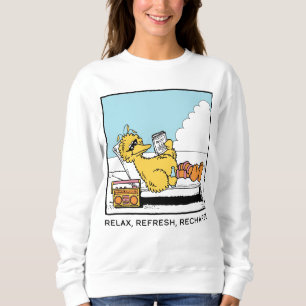 Sweatshirt Rue Sésame Big Bird Relax Refresh Recharge