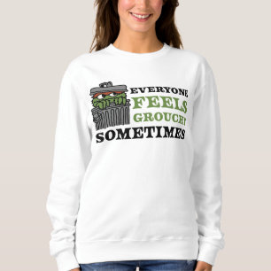 Sweatshirt Rue Sésame   Oscar le Grouch se sent Grouch