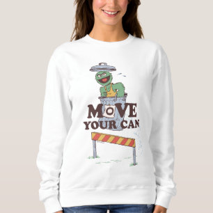 Sweatshirt Rue Sésame Oscar the Grouch Move Your Can