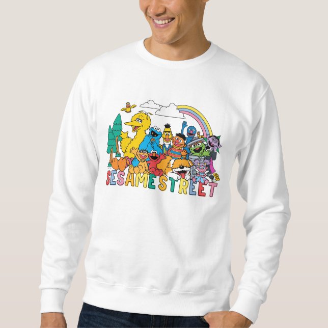 Sweatshirt Rue Sésame | Rainbow Wave (Devant)
