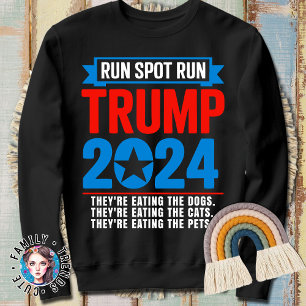 Sweatshirt Run Spot Run Funny 2024 Débat Présidentiel Harris