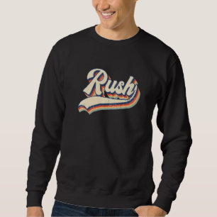 Sweatshirt Rush Nom de famille Vintage Rétro Hommes Femmes Ga