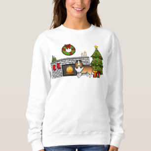 Sweatshirt Sable Shetland Sheepdog Chien Dans Une Salle De No