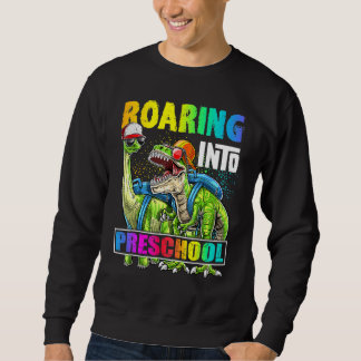 Sweatshirt Sac À Dos De Dinosaure Rugissant À La Maternelle R