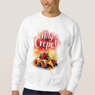 Sweatshirt Saint Crepe ! - Drôle Berry Design d'impression po