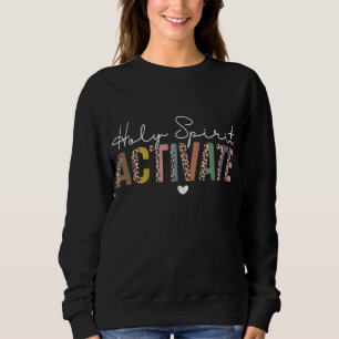 Sweatshirt Saint-Esprit Activation Léopard Chrétiens Jésus Am