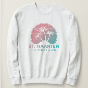 Sweatshirt Saint-Martin   Sint Martin Retro Gradient