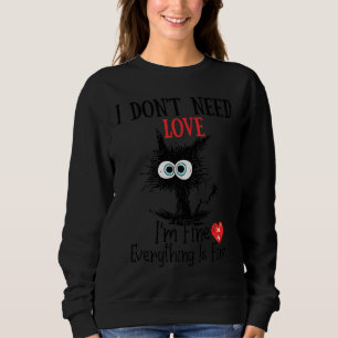 Sweatshirt Saint Valentin Chat