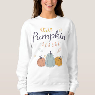 Sweatshirt Saison Citrouille Hello