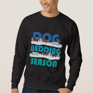 Sweatshirt Saison de traîneau de chien Husky traîneau de chie