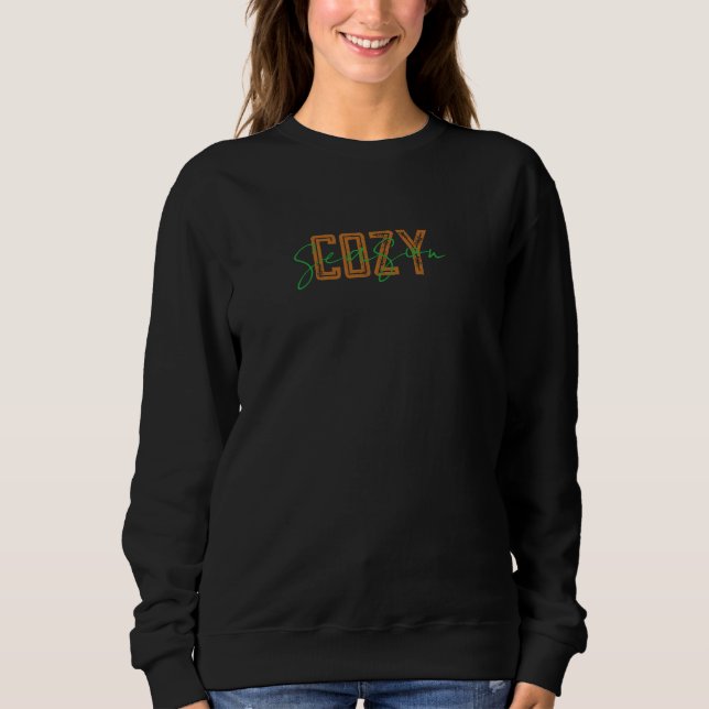 Sweatshirt Saison douillette automne design (Devant)