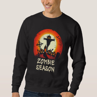 Sweatshirt Saison Zombie Lune Céramique effrayant Enfants Gar
