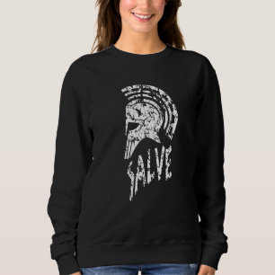 Sweatshirt Salve Römer Casque Est Accueilli Latin Antique Rom