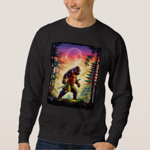 Sweatshirt Samurai Bigfoot Japonais Vintage Ukiyo-e sasquatch