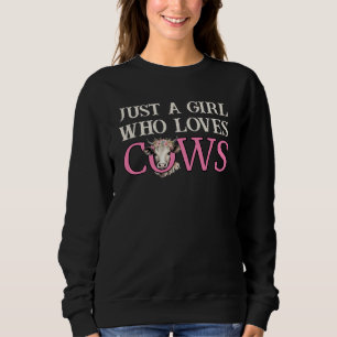 Sweatshirt S'AMUSER JUSTE UNE FILLE QUI AIME LES VACHES Weste