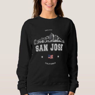 Sweatshirt San Jose California Skyline