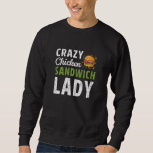 Sweatshirt Sandwich fou Lady Bologna Viande Graphique