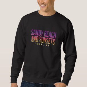 Sweatshirt Sandy Beach Et Couchers De Soleil York Summer Main
