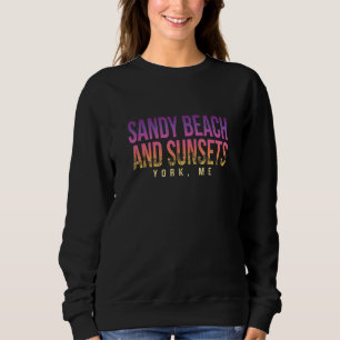 Sweatshirt Sandy Beach Et Couchers De Soleil York Summer Main