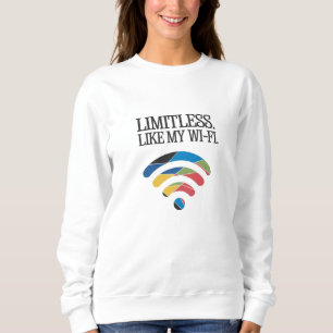 Sweatshirt Sans limite. Comme mon WiFi