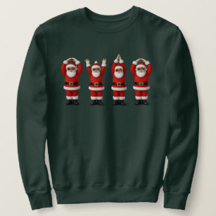 Sweatshirt Santa Ohio Fête du Midwest O-H-I-O Noël