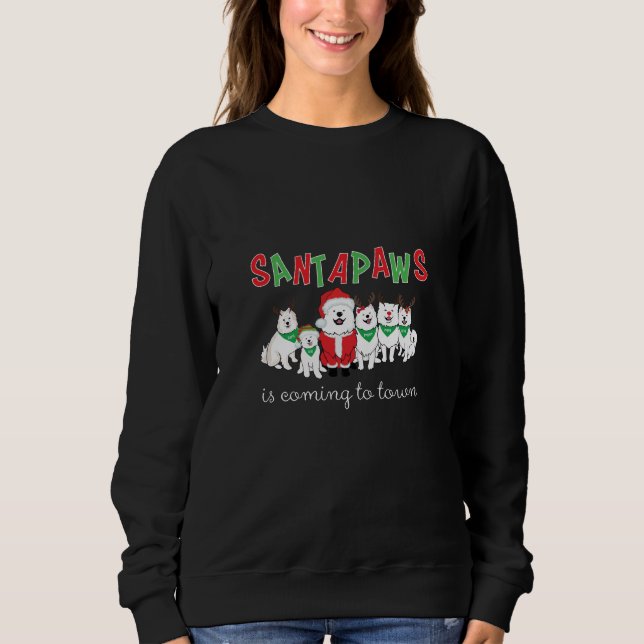 Sweatshirt Santapaws arrive en ville (Devant)