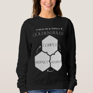 Sweatshirt Santé et sécurité Règles d'or de conformité, Inter