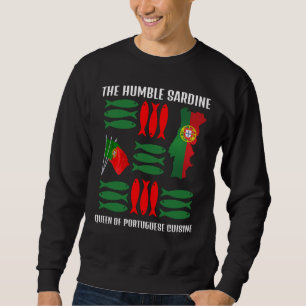 Sweatshirt SARDINE Reine de la cuisine portugaise Texte perso