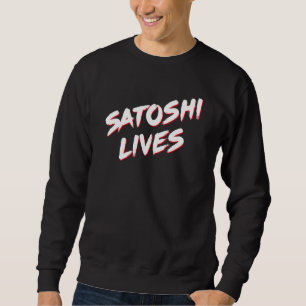 Sweatshirt Satoshi vit le Bitcoin