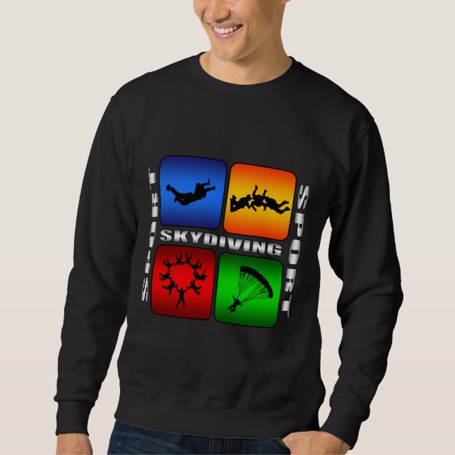 Sweatshirt Saut en parachute spectaculaire (Devant)