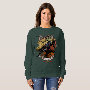 Sweatshirt Sauver Un Cheval ; Monter Un Cowboy Femmes