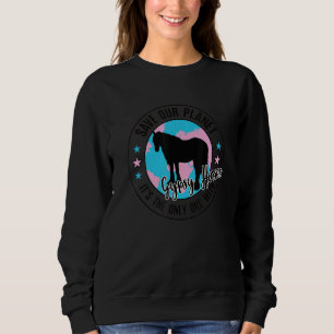 Sweatshirt Sauvez notre planète Cheval Armé Irlandais Cheval