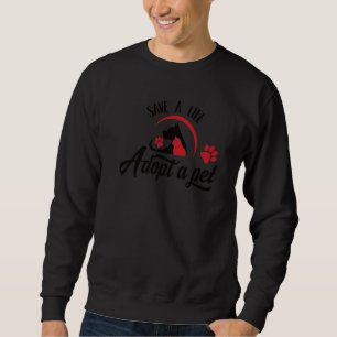 Sweatshirt Sauvez une vie Adoptez un animal de compagnie donn