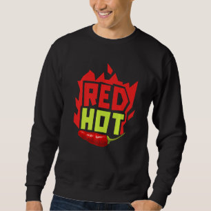 Sweatshirt Saveur Chili Rouge Chaud Nourriture Épicée Chipot