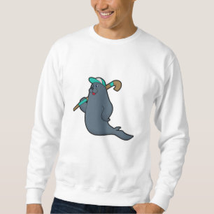 Sweatshirt Sceau au hockey avec bâton de hockey