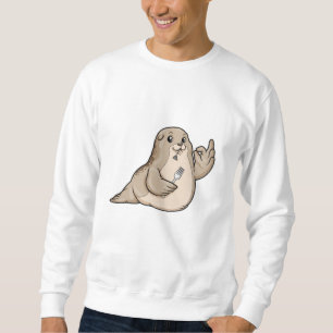 Sweatshirt Sceau avec poisson et fourche