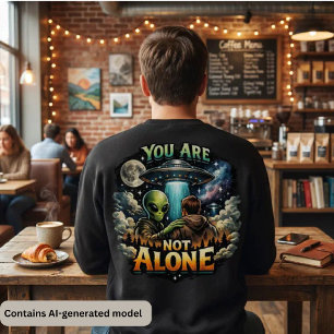 Sweatshirt Science-fiction Cosmique - Vous n'êtes pas seul Ex
