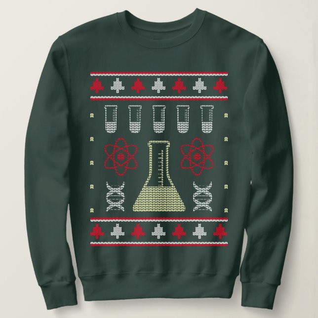 Sweatshirt Science laide pull Funny scientifique vacances Chr (Design devant)