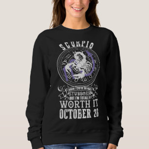 Sweatshirt Scorpio Octobre 28 Horoscope Zodiac Astrologie Sig
