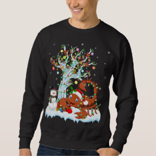 Sweatshirt Scorpion Xmas Élément Arbre Éclairage Scorpion Chr