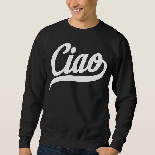 Sweatshirt Script Ciao (blanc) (Devant)