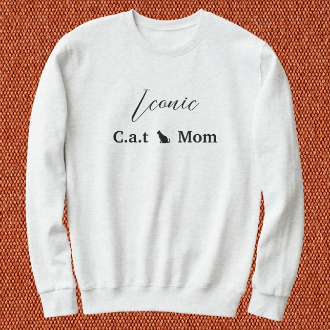 Sweatshirt Script personnalisé pour amoureux des animaux noir (Créateur téléchargé)