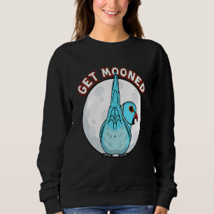 Sweatshirt Se Mooner I Parrot Sous Les Feux I Blue Indian Ri
