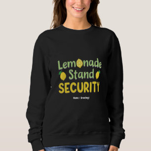 Sweatshirt Sécurité de stand de limonade drôle été agrumes PD