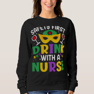 Sweatshirt Sécurité Première Boisson Avec Une Infirmière Médi