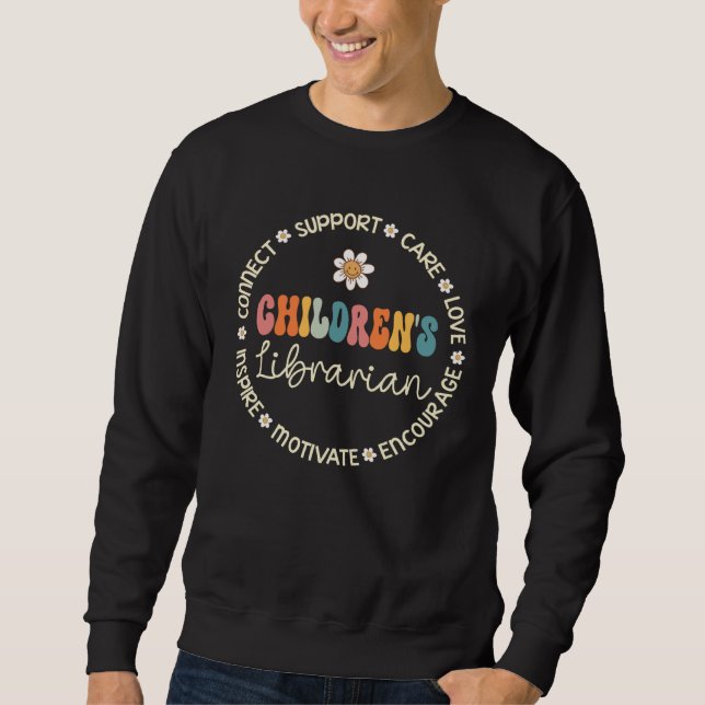 Sweatshirt Semaine d'appréciation des bibliothécaires pour en (Devant)