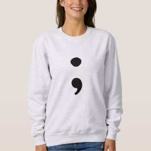 Sweatshirt Semicolon de sensibilisation à la santé mentale 