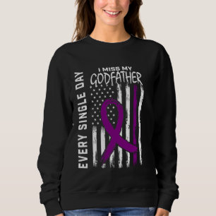 Sweatshirt Sensibilisation à la maladie d'Alzheimer Drapeau a