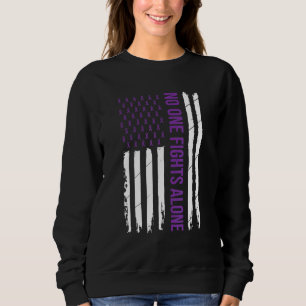Sweatshirt Sensibilisation à la maladie d'Alzheimer Ruban pou