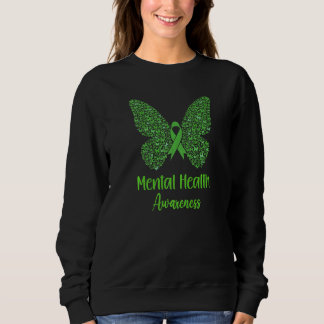Sweatshirt Sensibilisation à la santé mentale Beurre à ruban